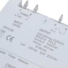 5X 12V Digital LCD Power Programmable Timer Relay 16A Amps