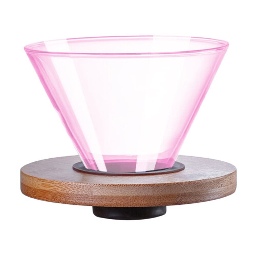 Cafetera de vidrio con filtro reutilizable y 1