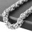 Modisches byzantinisches Kettenarmband oder -halskette aus Edelstahl, 6/8/10 mm breit, 6 mm, 18 Zoll oder 45 cm lang 8