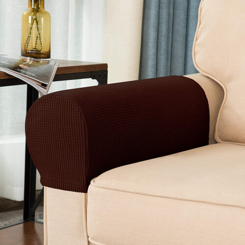 LNKOO spandex stretch armrest covers anti-slip 2-pack 1