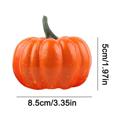 Zucca artificiale Donemore, decorazione autunnale, 10 pezzi 2