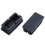 32 Pcs Black Plastic Rectangular Blanking End Caps Inserts 20mm x 40mm 3