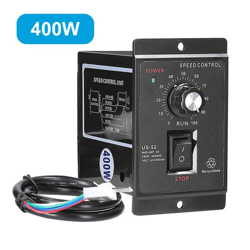 2X 400W Motor Speed Controller AC 220V Motor Speed Regulator Controller Forward and Backward Motor Governor Controller 1