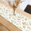 Décoration de table de Pâques en lin imprimé, drapeau de table 3