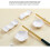 1 Pcs Ceramic Chopsticks Rest Stand Nordic Style Sticks Holder Fork Stand Spoon Tableware Holder () 4