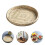 MLINS Extra Large Wicker Baskets Fruit Bowl Storage Disc Natural Household 6
