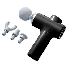 (black)Rechargeable mini fascia gun home massager muscle relaxation neck mask gun smart electric toilet