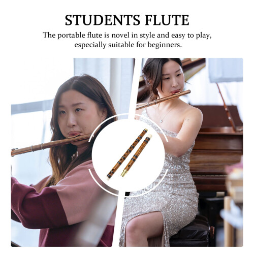 Chinese Style Flute Synthetic Materials Practical Performance 1Set 19x1In 1