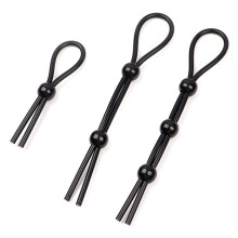 (Black 3 piece set) Anneau de Verrouillage pour Couples - Ajustable