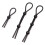 (Black 3 piece set) Lockable Cock Ring for Couples - 50 chars 1