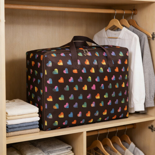 Sac de rangement robuste de 140 L avec poignées renforcées et 2