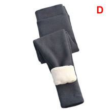 (D) Women\'s High Waist Cashmere Leggings Warm Winter