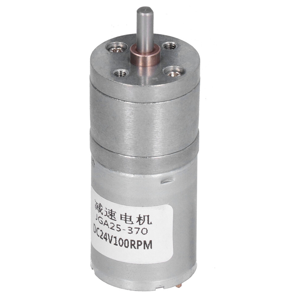 Jga25-370 24V Dc Worm Reduction Motor 100Rpm For Office & Home Projects 8331390769188