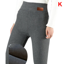 (K) Women\'s High Waist Cashmere Leggings Warm Winter