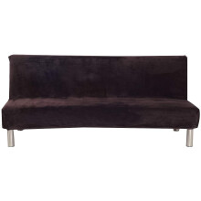 Housse de canapé futon en peluche, avec base élastique pour une housse extensible, en velours luxueux, facile à installer, convient aux canapés