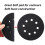 12 Peças 5 Polegadas (125 mm) 8 Furos Esponja Macia Interface Interface para Almofadas de Lixa e Discos de Lixa de Gancho e Laço para Polimento de 6