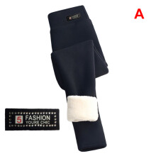(A) Women\'s High Waist Cashmere Leggings Warm Winter