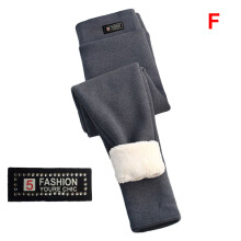 (F) Women\'s High Waist Cashmere Leggings Warm Winter