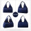 Borsa da palestra/yoga da viaggio da donna con scomparto per scarpe e 4