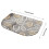Tapete de banheiro semicircular com base antiderrapante de borracha 80 x 120 cm (31,5 x 47,24 polegadas) 3