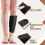 pezzi di fasce compressive per polpacci, regolabili con 5 cinghie, ideali per gambe gonfie e linfedema. 3