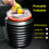 (without lid) Foldable Car Trash Can, Waterproof Storage Bag 1