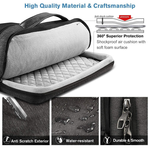 Capa protetora para laptop de 14 polegadas, resistente a impactos, impermeável e feita em EVA. 1