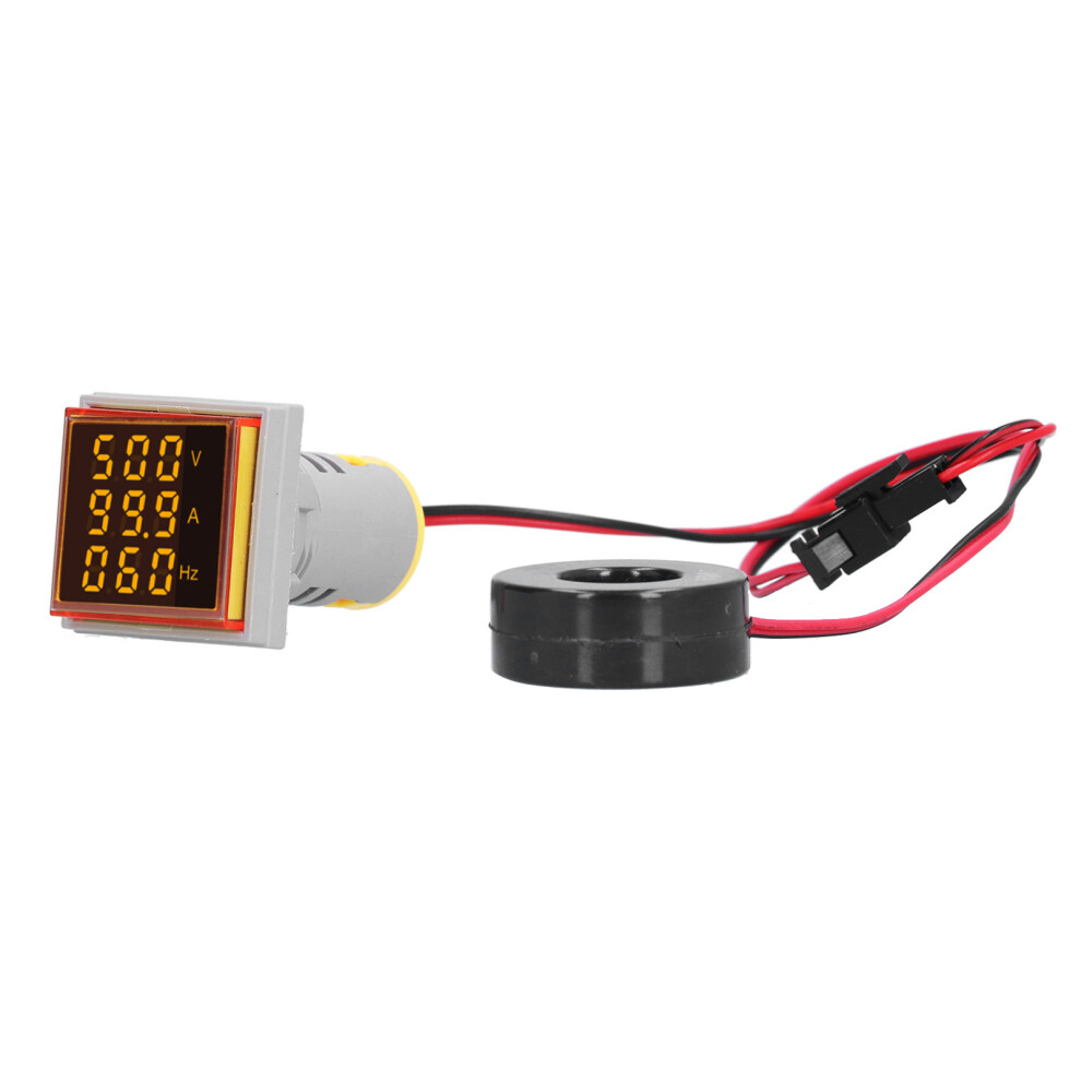 Digital Led Indicator Lamp Square 3ÂDisplay Ac 60-500V 0-100A St17vah Yellow 5021391583397