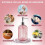 2 Pack Glass Soap Dispenser Bottle with Pump,for Bathroom(Pink) 4