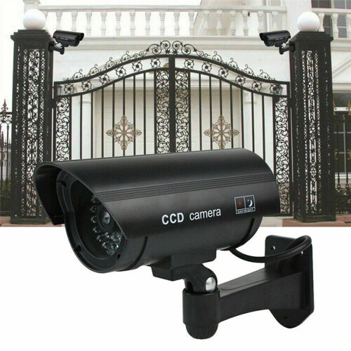 DODOING Fake Security Camera with Red Flashing Light 1-2-4 1