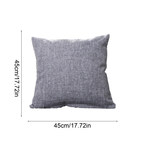 Housse de canapé en polyester 45 x 45 cm, housse décorative avec fermeture éclair, 1 2