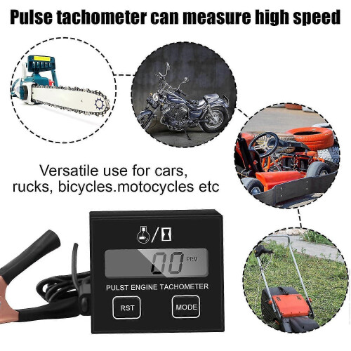 Digital Tachometer  Norway compatible Chainsaw, Small Inductive Tachometer, Waterproof Engine Tachometer, Tachometer  Norway compatible Motorcycle La 1