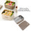 304 Stainless Steel Lunch Box 1200ml Sealed 3
