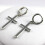 Soumake Cross-Shaped Alloy Earrings for Women 8
