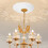 Raindrops Ceiling Medallion Round Vintage Light Decor 1 Set 3