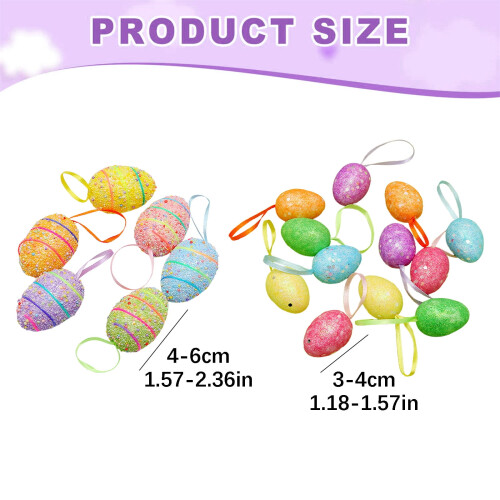 Easter Event & Party Supplies,Easter Egg Ornament Easter Colorful Egg Printed Easter Eggs Easter Tree Decoration For Easter Spring 1