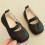 Sapatos de couro estilo princesa para meninas, com sola macia e plana. 4