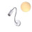Lampe murale LED réglable 3W avec tuyau flexible 2