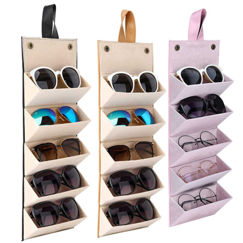 5 Slots Portable Glasses for Case Foldable Storage Box Various Glasses Packaging 2