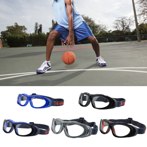 Safety Goggles Basketball Glasses with Adjustable Head Strap & Replaceable Lens 1