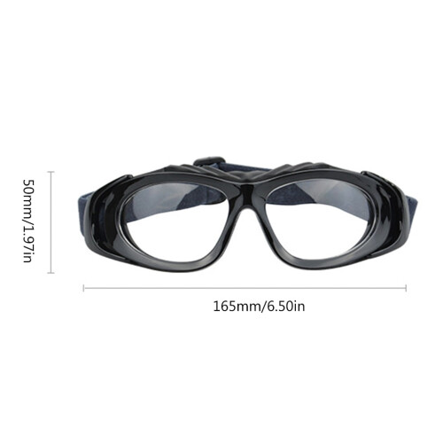 Safety Goggles Basketball Glasses with Adjustable Head Strap & Replaceable Lens 2