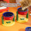 Adjustable Dog Bowl Stand with Multi-Level Height, Base & Bright Colors 4