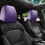 Κάλυμμα προσκέφαλου αυτοκινήτου Premium Universal Purple 3