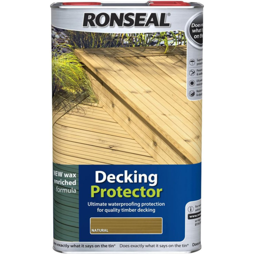 Ronseal Decking Protector Natural 5L Timber Water Repellent