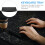 Slide Out Keyboard Tray 1Pack Black Rectangular Shape for Home and Office Use with Ergonomic Tilt 6