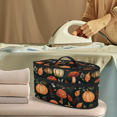 Θήκη αποθήκευσης ατμοσίδερου με σχέδιο μανιταριών και κολοκύθας, ανθεκτική και 1