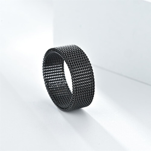 Ring til ringbrynje, 8 mm, titaniumstål, unisex 2