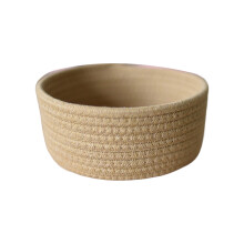 (Carmel, M) Handmade Woven Cotton Rope Storage Basket