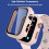 Συμβατό με Apple Watch44mm (SE/6/5/4), Λεπτή θήκη + προστατευτικό οθόνης, σκληρό εξώφυλλο 2