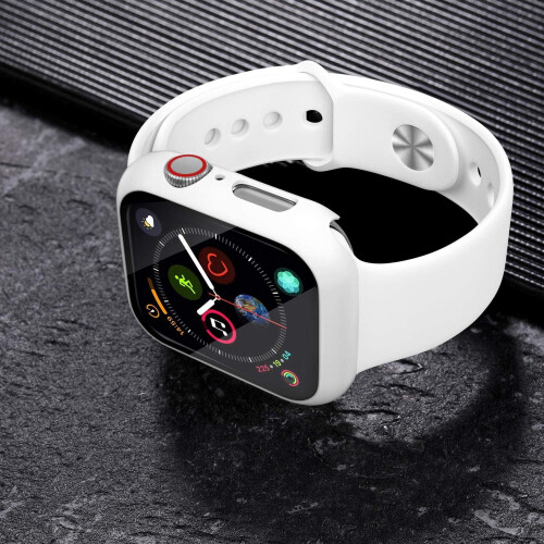 Συμβατή με θήκη XiHAMA για Apple Watch για SE/6/5/4 + Προστατευτικό οθόνης, λεπτό κάλυμμα 2
